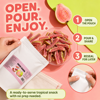 fiber-rich Red Guava slices